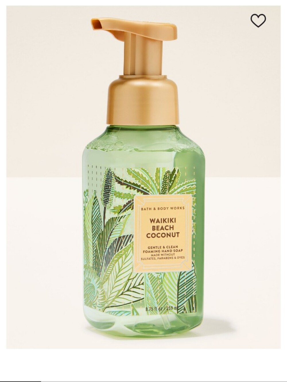 Bath & Body Works Waikiki Beach Coconut Foaming Hand Soap -🌴 SOLD OUT 🌴